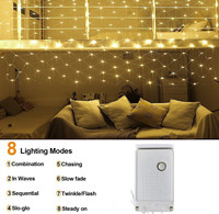 Kurtyna świetlna LED wróżka siatka sznurkowa siatka świąteczna 3x2m 200LED ue 220V wesele girlanda żarówkowa na nowy rok zewnętrzna dekoracja ogrodowa 3